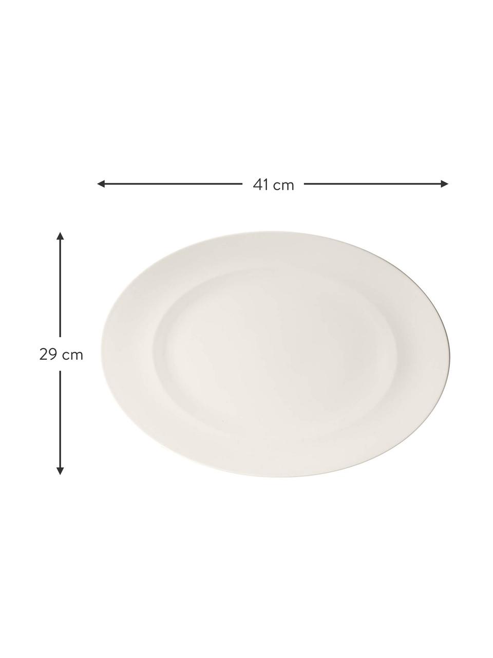 Półmisek z porcelany For Me, Porcelana, Biały, D 41 x S 29 cm