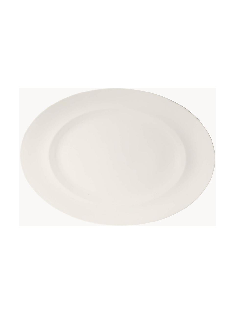 Servírovací tanier z porcelánu For Me, Porcelán, Biela, Š 41 x H 29 cm