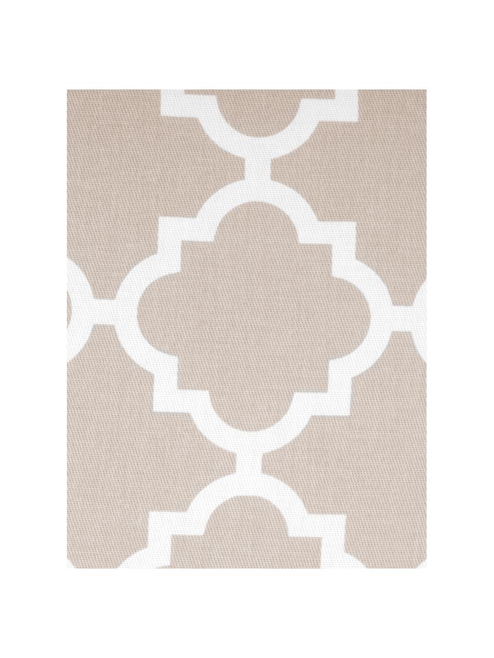 Kussenhoes Lana in beige met grafisch patroon, 100% katoen, Beige, B 45 x L 45 cm