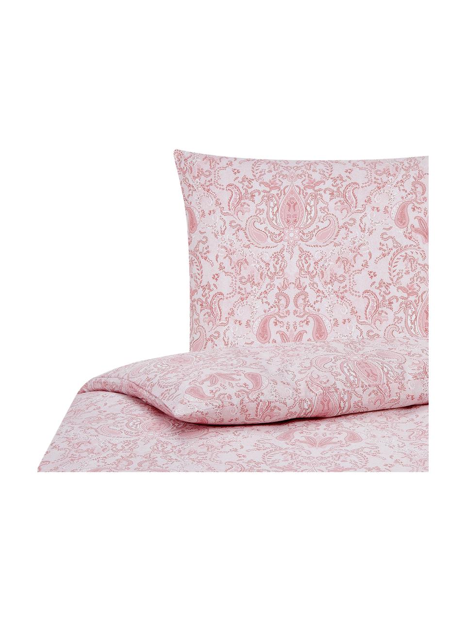 Funda nórdica de satén Grantham, Rosa, Cama 90 cm (150 x 220 cm)