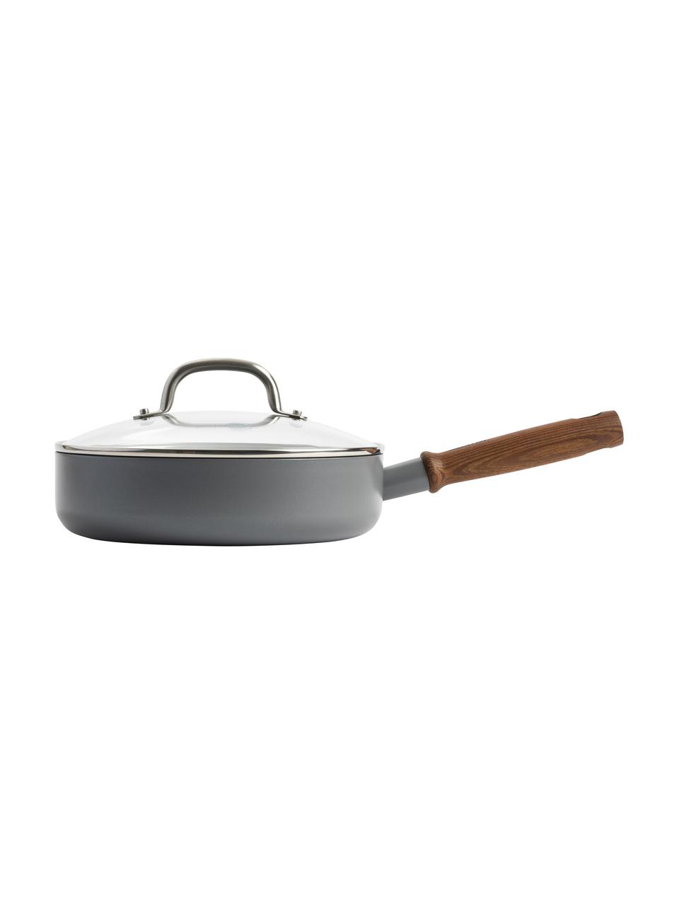 Kookset Mayflower Pro met antiaanbaklaag, 8-delig, Donkergrijs, essenhout, Set met verschillende formaten