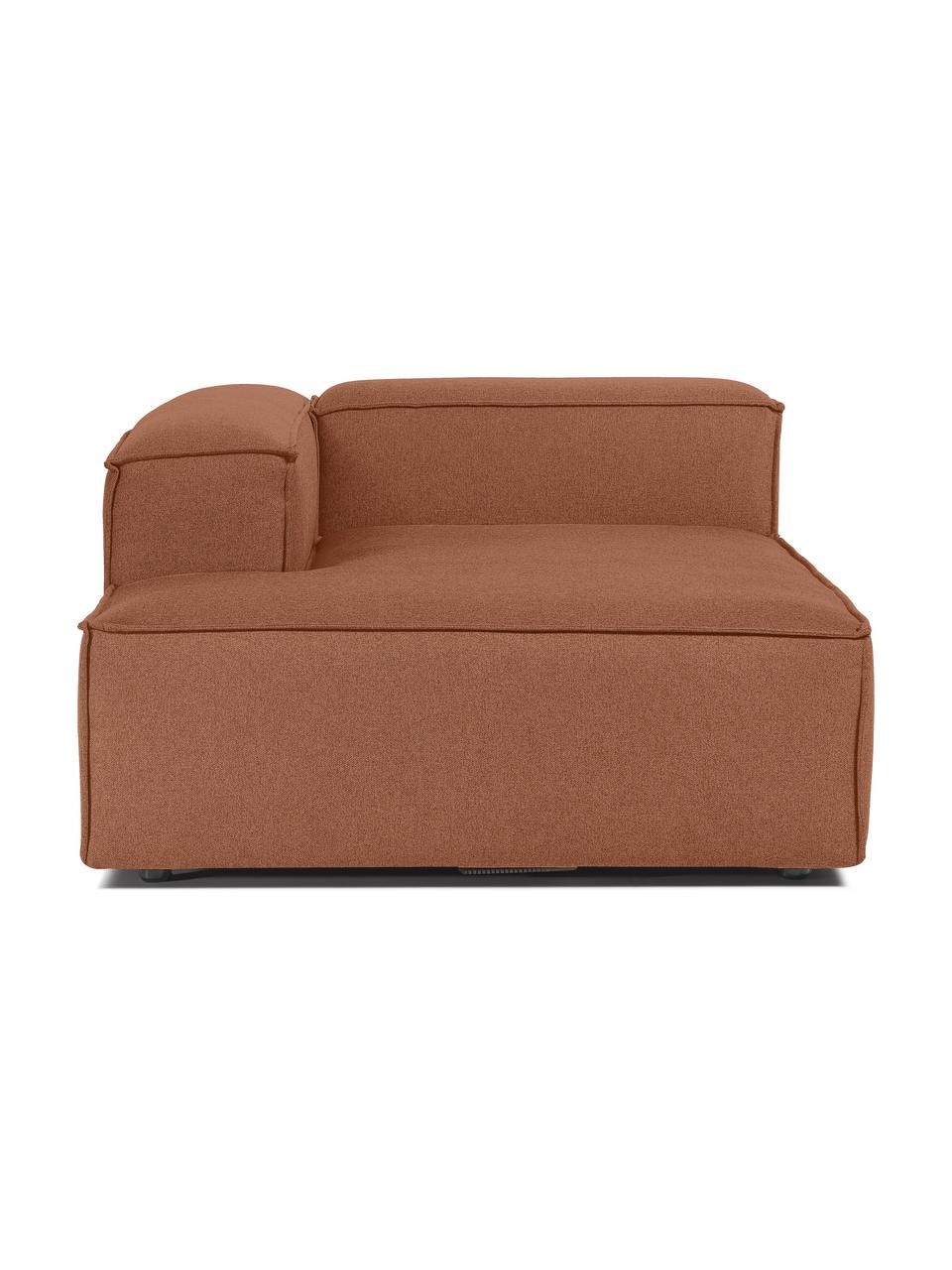 Modulo angolare Lennon, Rivestimento: 100% poliestere Con 115.0, Struttura: legno di pino massiccio, , Piedini: plastica, Tessuto color torrone, Larg. 119 x Prof. 180 cm, chaise-longue a sinistra