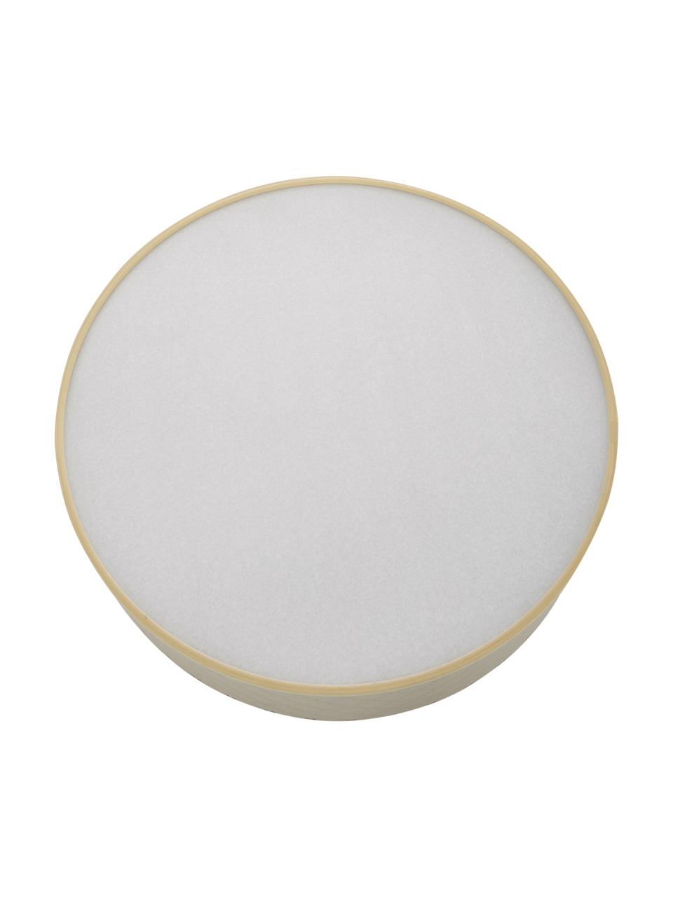 Plafonnier rond blanc Trece, Crème