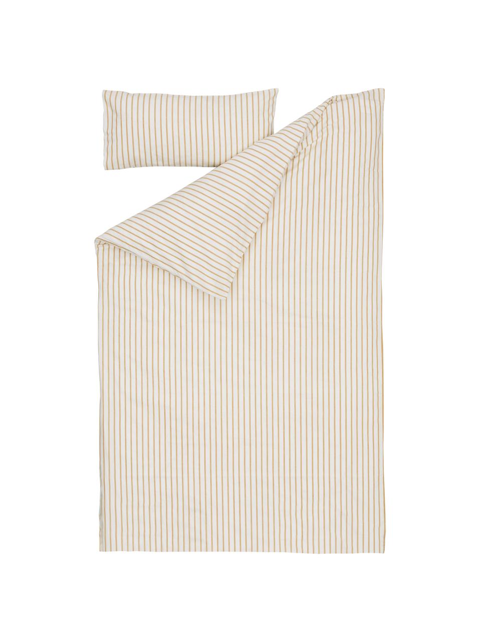 Completo copripiumino in cotone biologico Ghia, 100% cotone biologico, certificato GOTS
La biancheria da letto in cotone è piacevolmente morbida sulla pelle, assorbe bene l'umidità ed è adatta a chi soffre di allergie, Beige, giallo senape, 70 x 120 cm + 1 federe 30 x 60 cm