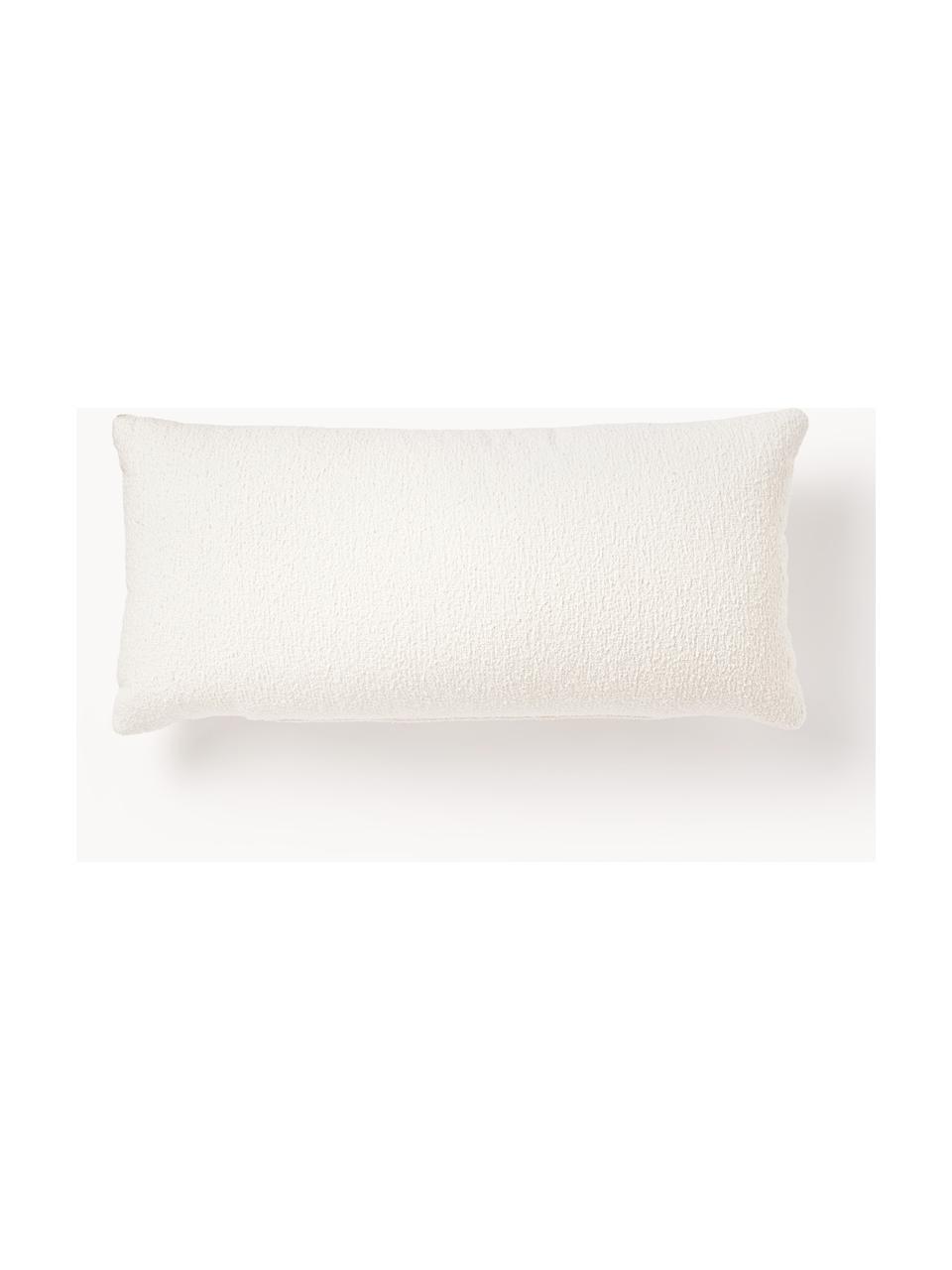 Coussin de canapé bouclé Sofia, Bouclette blanc cassé, larg. 30 x long. 70 cm