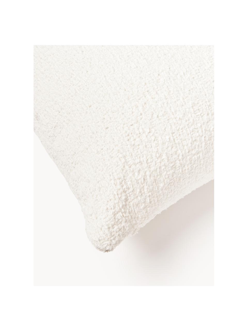 Coussin de canapé bouclé Sofia, Bouclette blanc cassé, larg. 30 x long. 70 cm