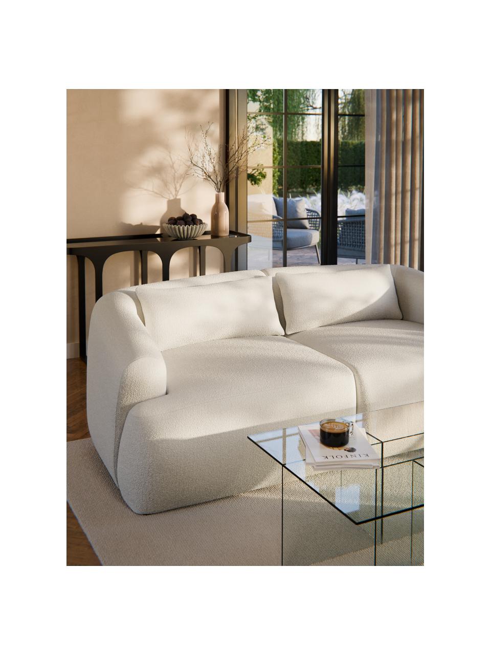 Bouclé-Sofa-Kissen Sofia, Hülle: Bouclé (100 % Polyester), Bouclé Off White, B 30 x L 70 cm