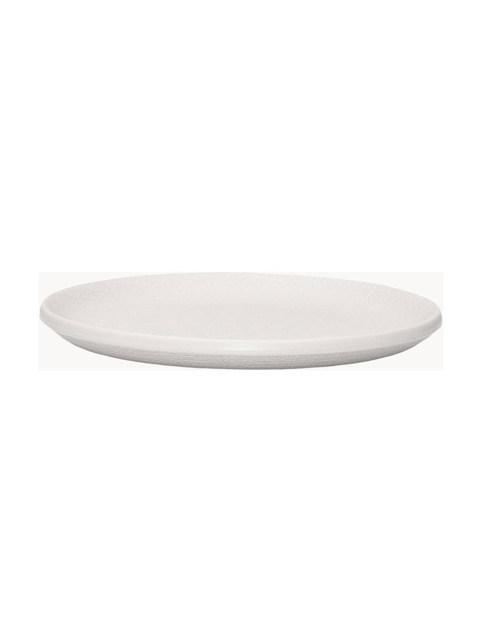 Ontbijtbord Trama uit Melamine, 4 stuks, Melamine, Mat wit, Ø 16 x H 2 cm