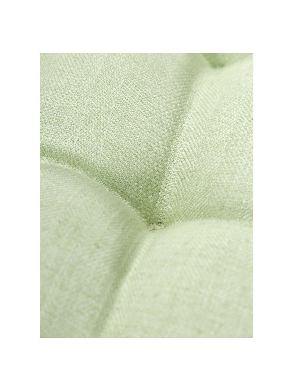Cojín para silla con volantes Camille, Tapizado: 60% poliéster, 25% algodó, Verde, An 40 x L 40 cm