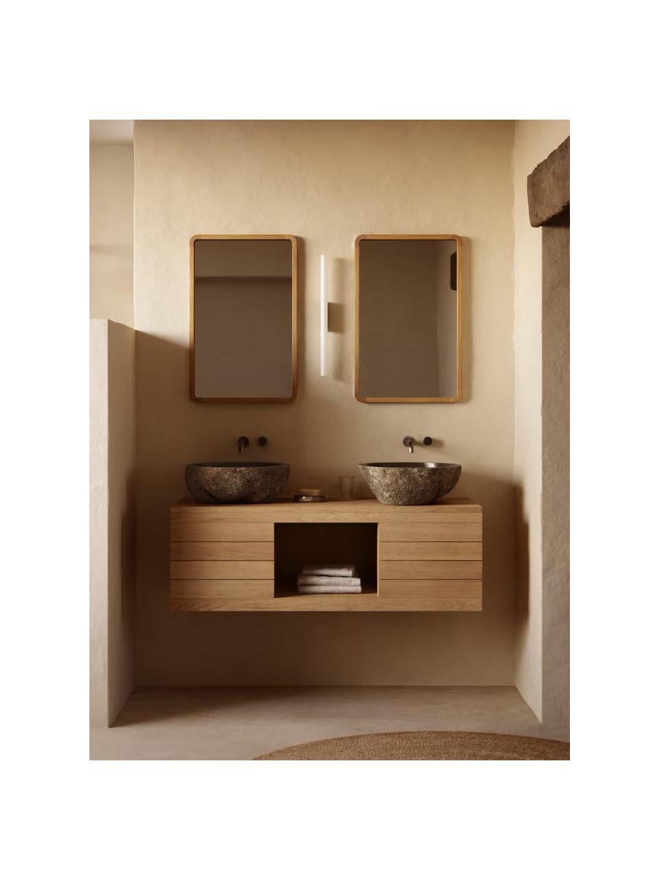 Mobile lavabo in legno di teak Yenit, Legno di teak, Legno di teak, Larg. 120 x Alt. 45 cm