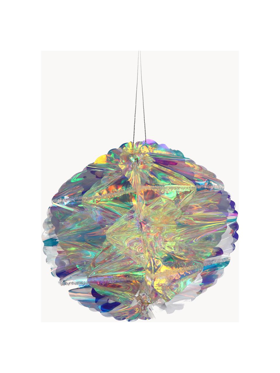 Boule de Noël Iridescent, Plastique, Chrome, transparent, irisé, Ø 20 cm
