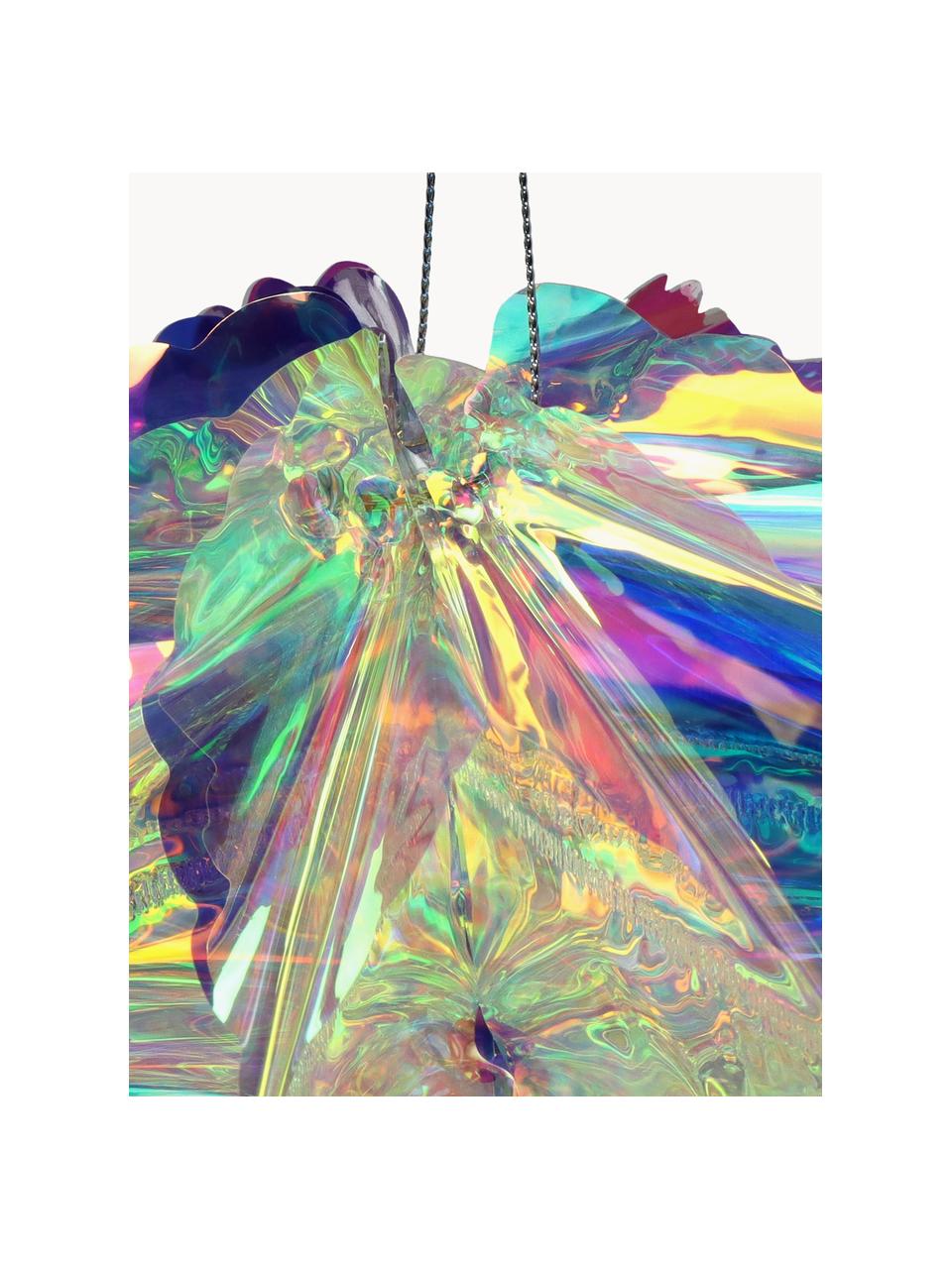 Boule de Noël Iridescent, Plastique, Chrome, transparent, irisé, Ø 20 cm