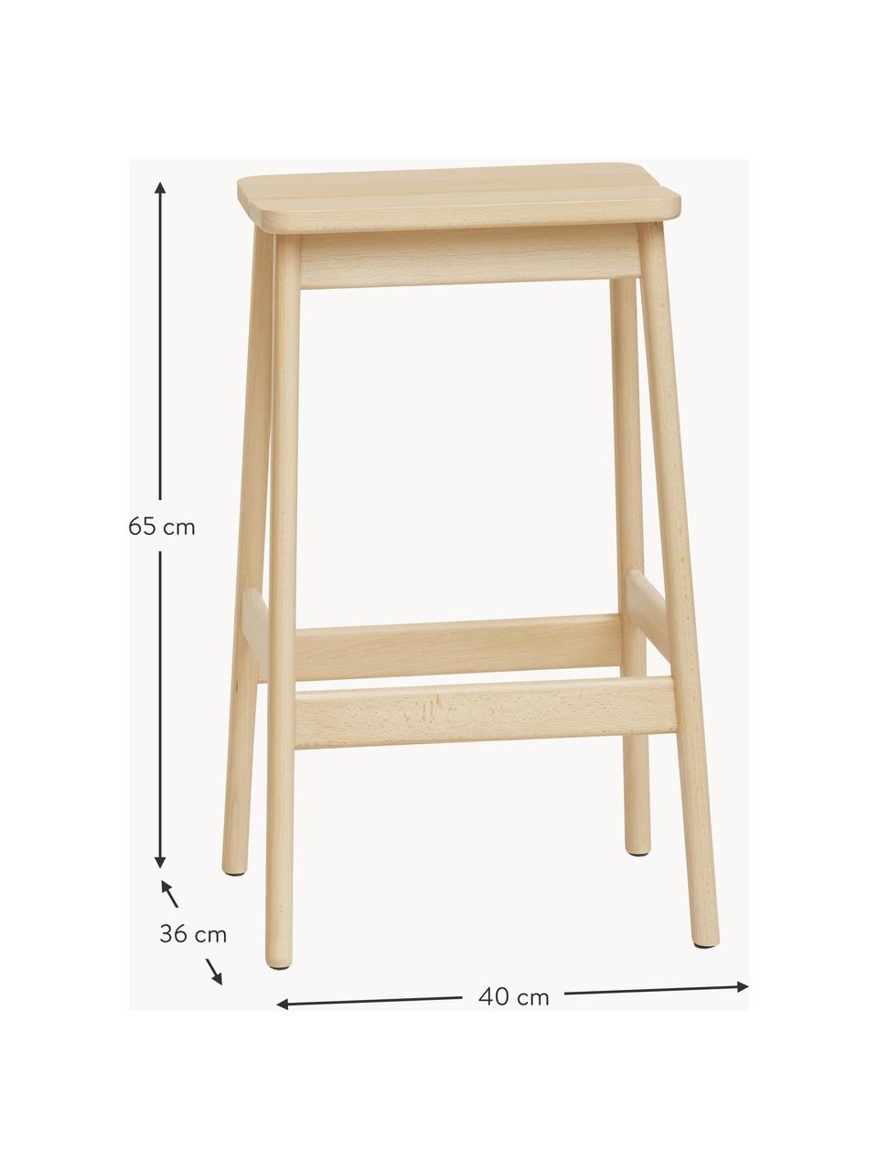 Stolička z bukového dřeva Angle, Bukové dřevo, Bukové dřevo, Š 40 cm, V 65 cm