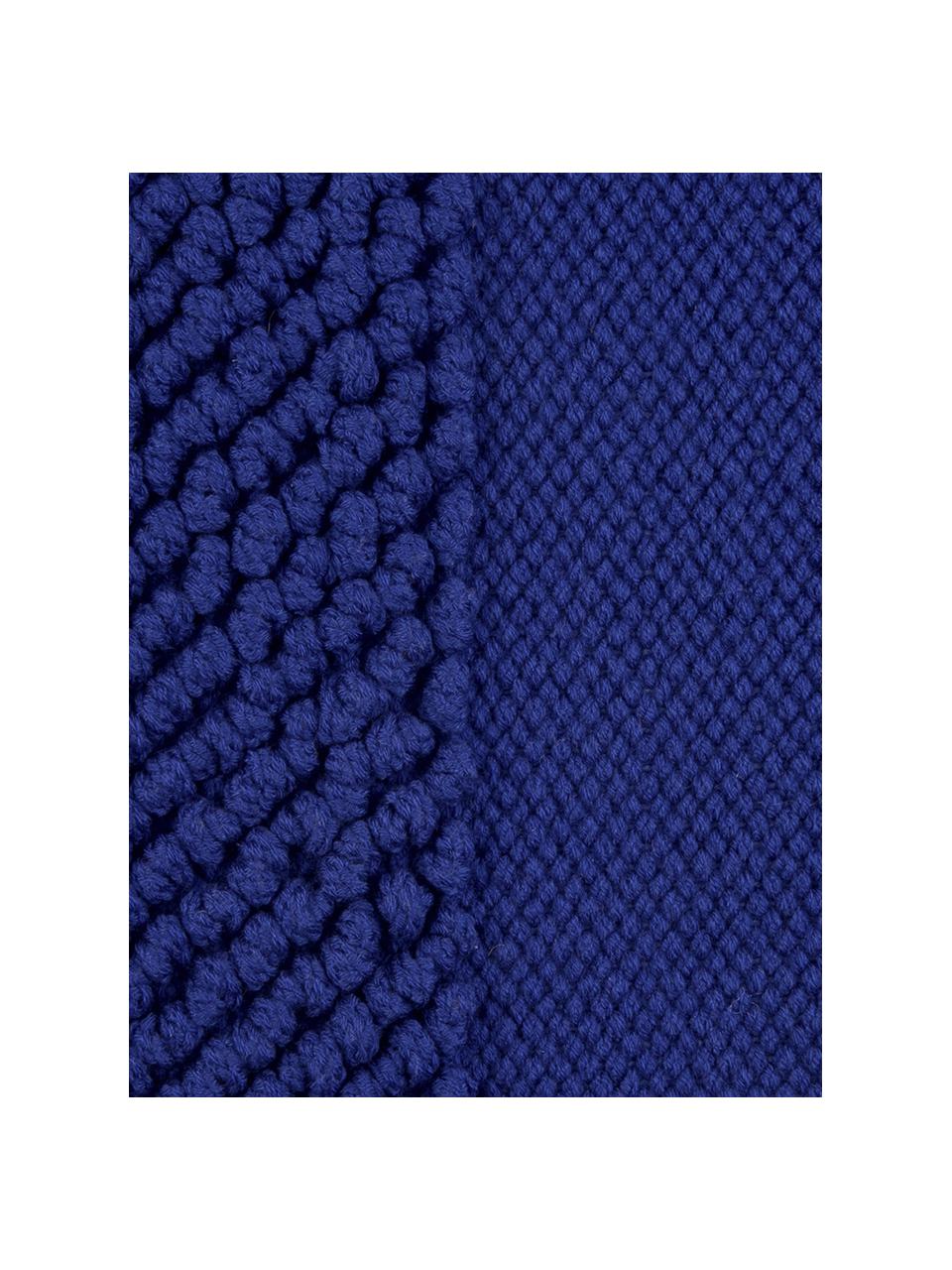 Kussenhoes Andi met gestructureerde oppervlak, Blauw, 40 x 40 cm