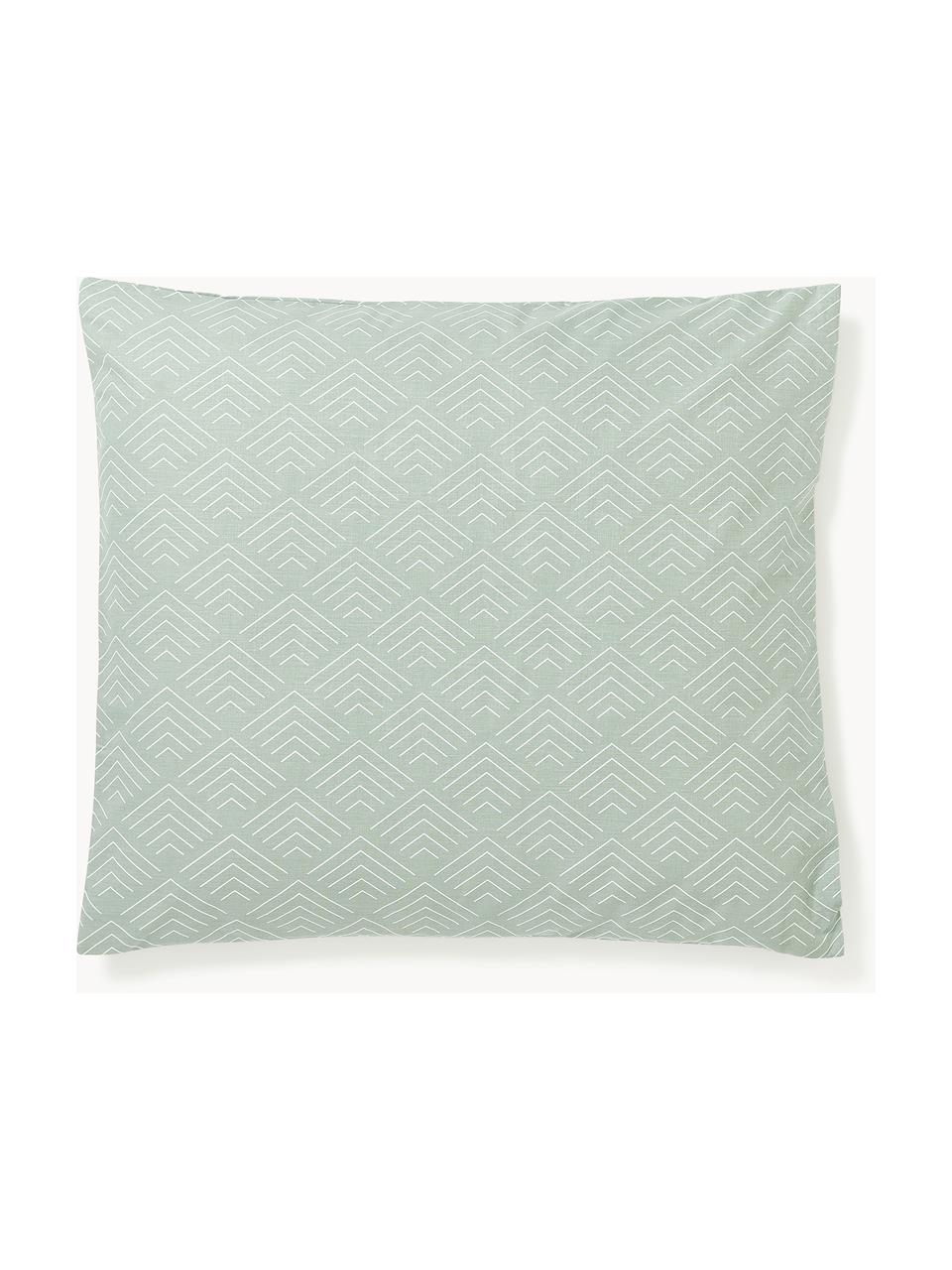 Poszewka na poduszkę z bawełny Milano, Szałwiowy zielony, S 40 x D 80 cm