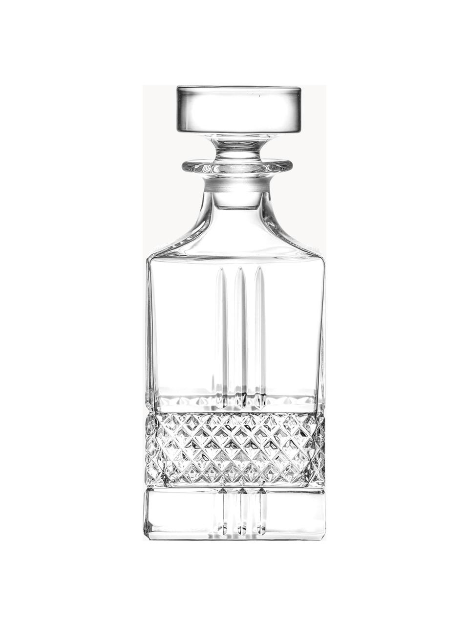 Decantador de cristal con relieve Calicavino, 850 ml, Cristal, Transparente, 850 ml