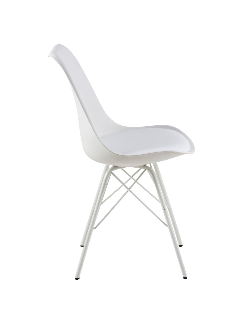 Chaise en plastique Eris, 2 pièces, Blanc