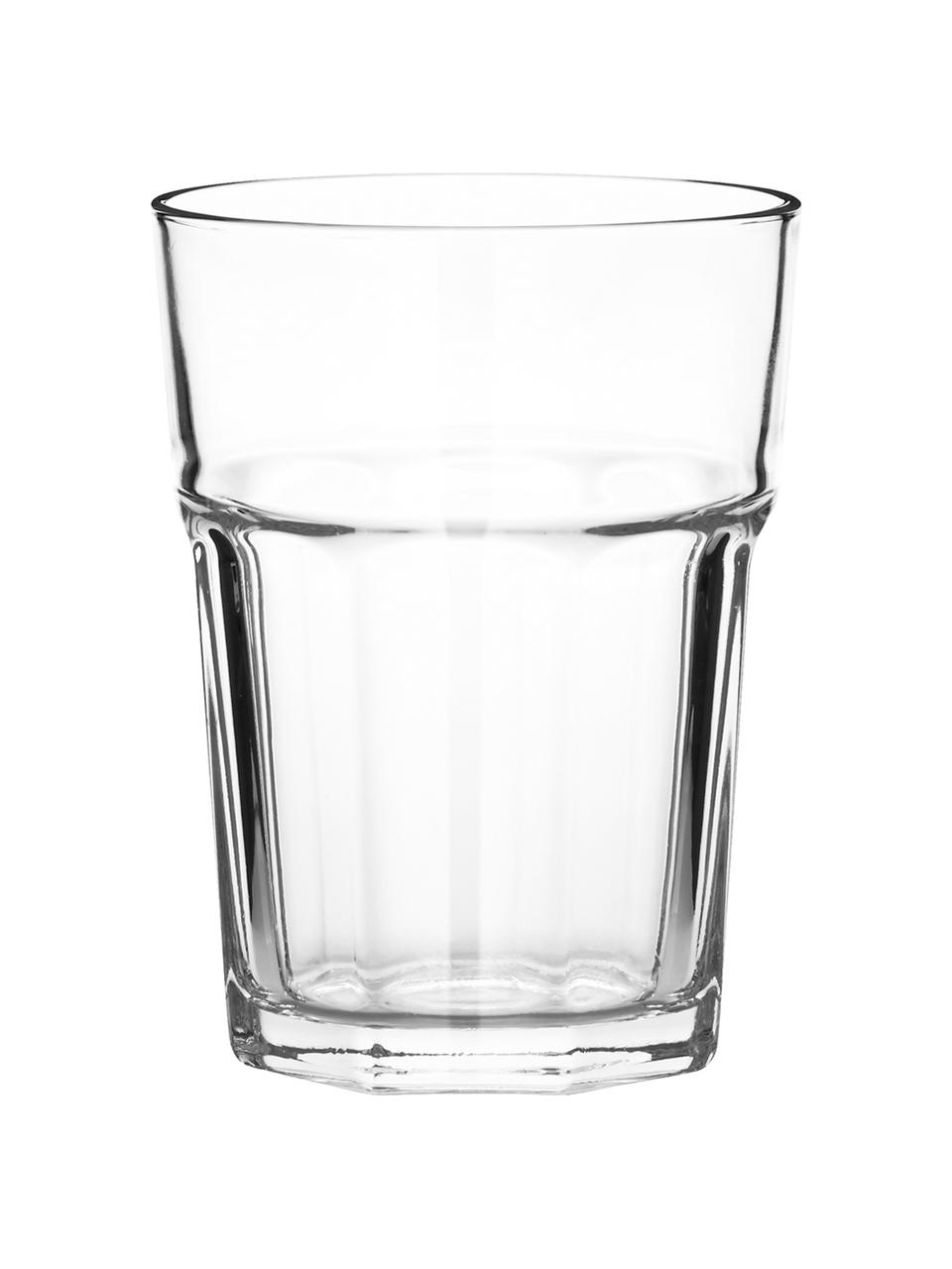 Bicchiere acqua impilabile Gibilterra 6 pz, Vetro, Trasparente, Ø 9 x Alt. 10 cm, 240 ml