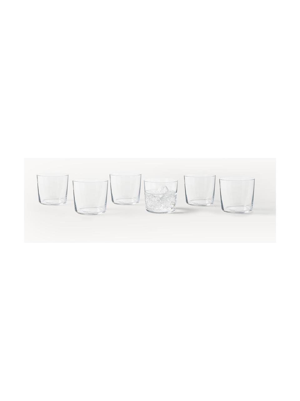 Szklanka ze szkła Gio, 6 szt., Szkło, Transparentny, Ø 8 x W 7 cm, 310 ml