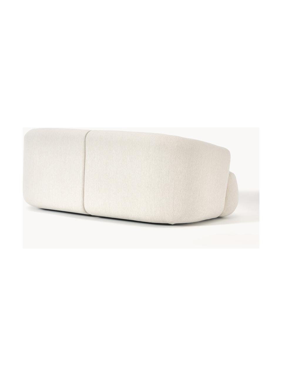 Canapé modulable 2 places Sofia, Tissu blanc crème, larg. 186 x prof. 103 cm