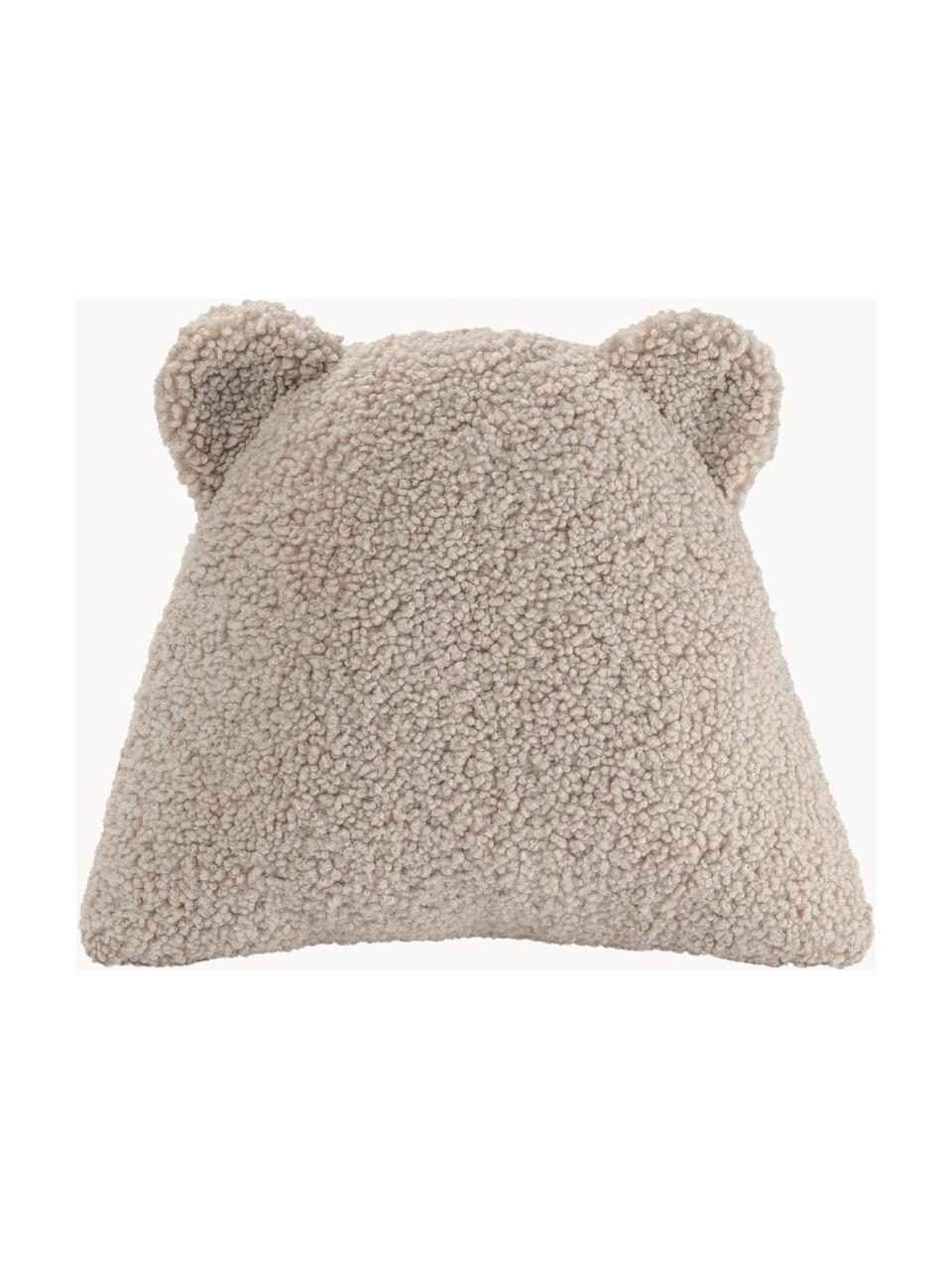 Poduszka do przytulania Teddy Bear, Tapicerka: Teddy (100% poliester), Jasny beżowy, S 40 x D 37 cm