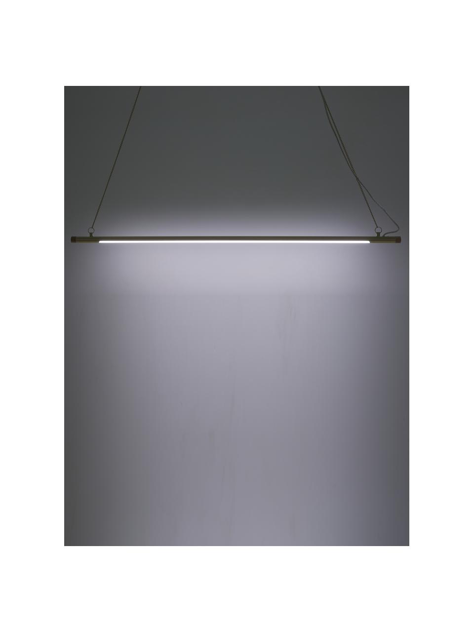 Lampa wisząca LED Lumina, Odcienie mosiądzu, S 124 x W 2 cm