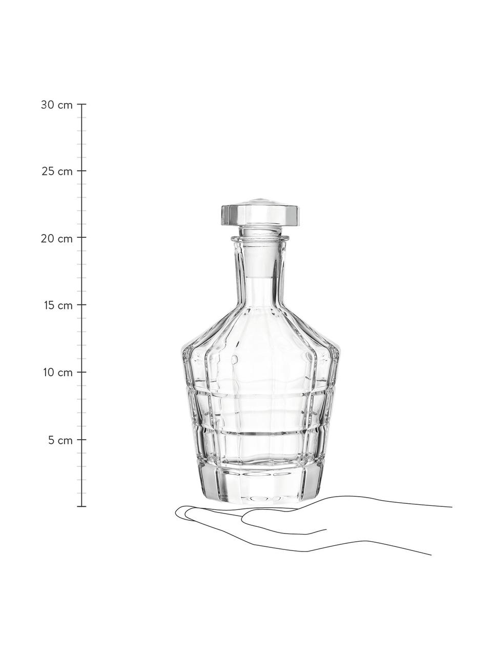 Sada na whisky s reliéfem Spiritii, 3 díly, Sklo, Transparentní, Sada s různými velikostmi