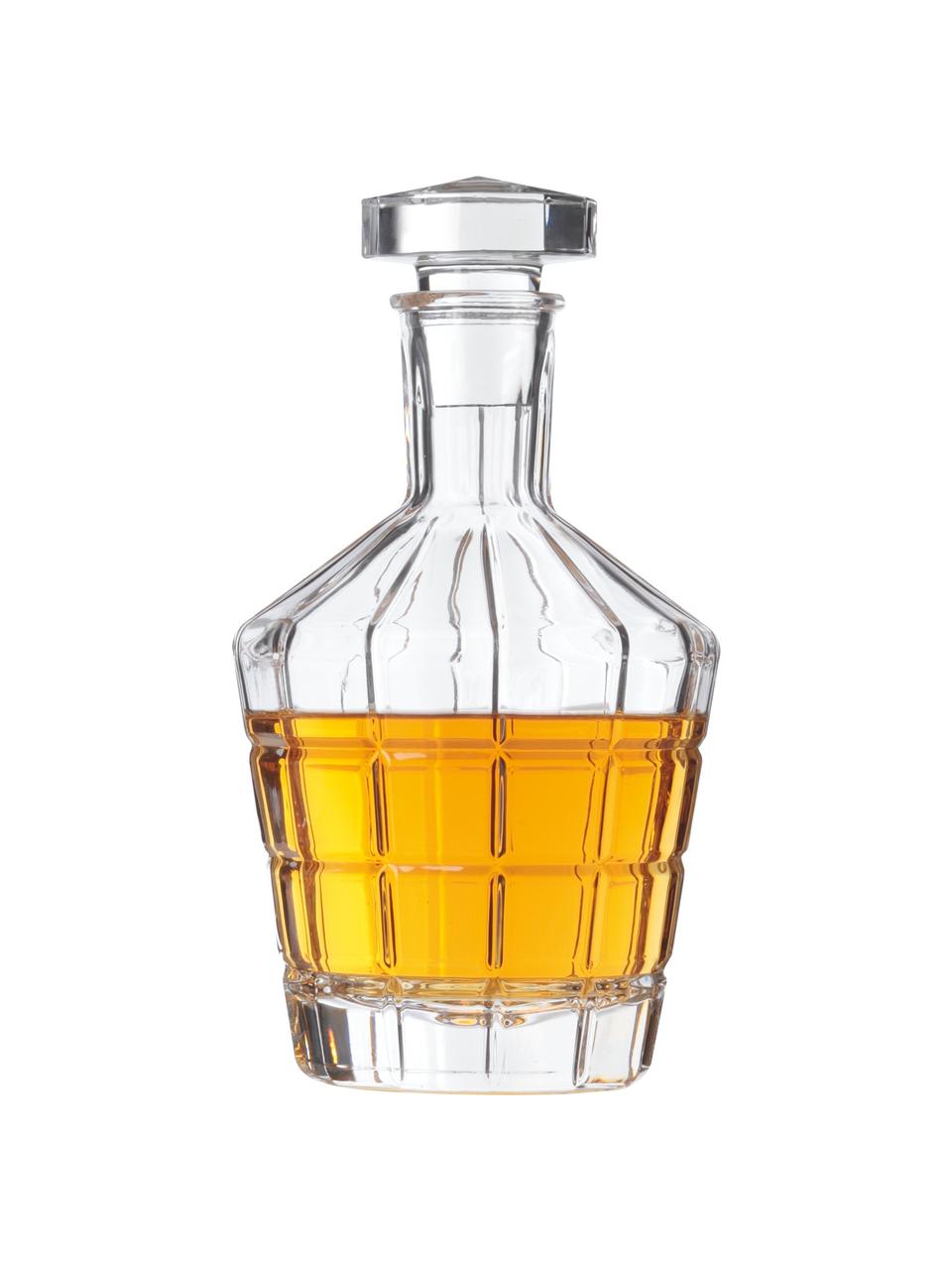 Whisky-Set Spiritii mit Relief, 3-tlg., Glas, Transparent, Set mit verschiedenen Größen