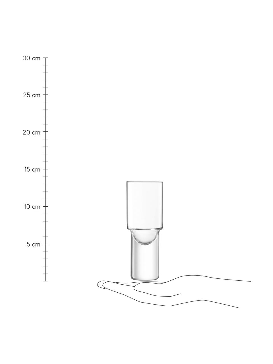 Borrelglaasjes Vodka Collection, 4 stuks, Glas, Transparant, Ø 5 x H 12 cm, 50 ml