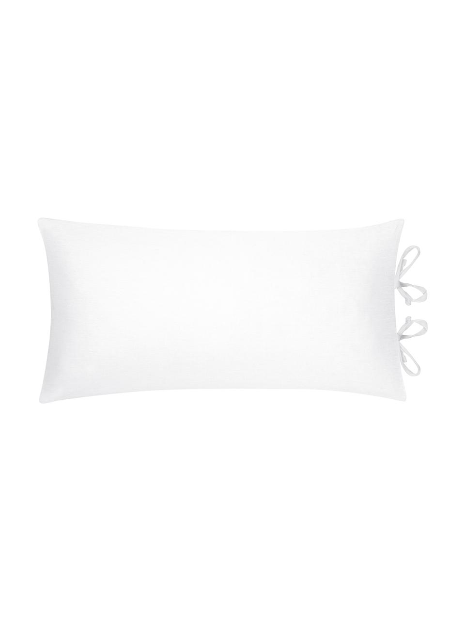 Poszewka na poduszkę z lnu Indica, 2 szt., Biały, S 40 x D 80 cm