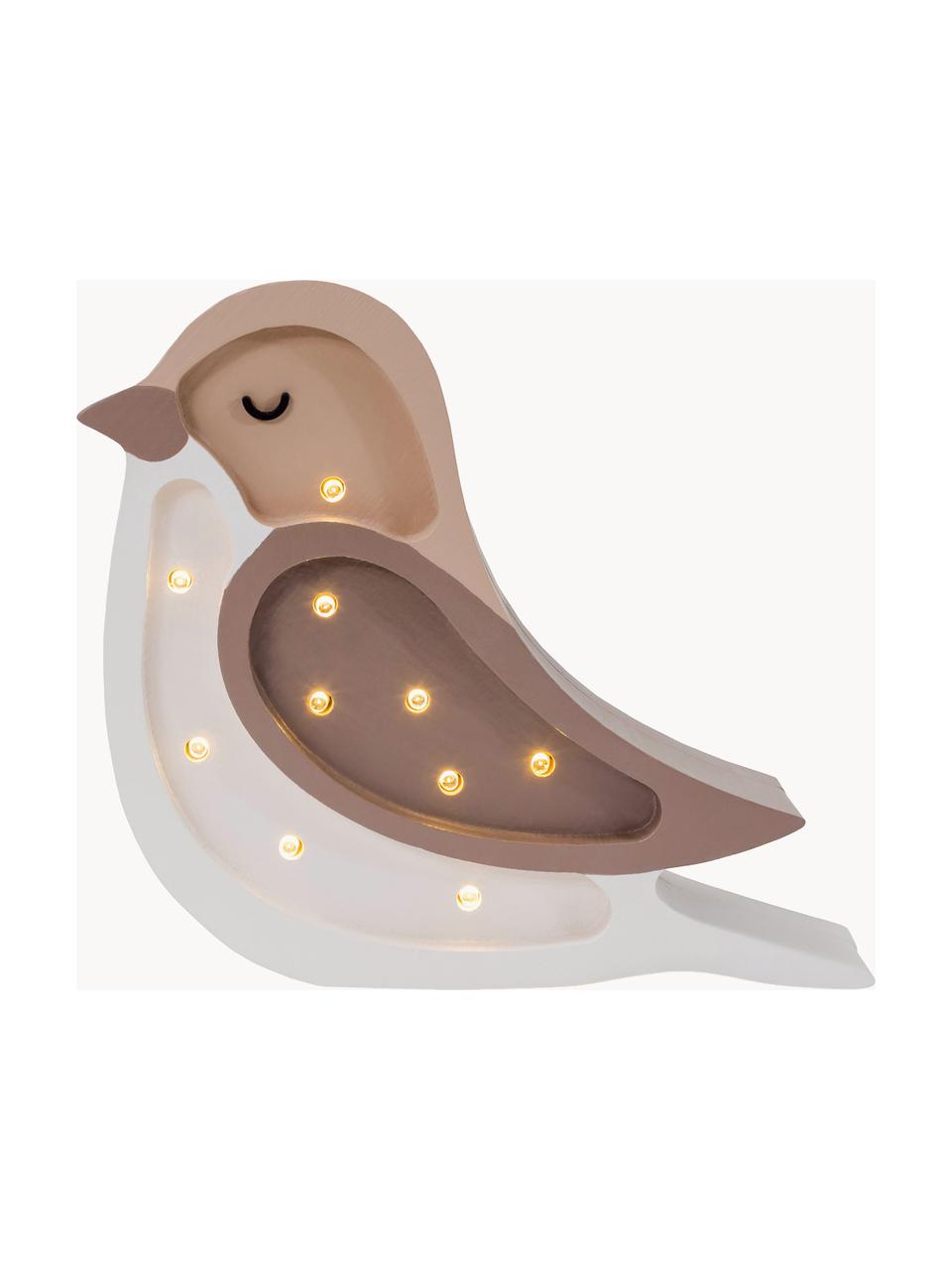 Handgefertigte LED-Kinderzimmerlampe Bird Mini mit Timerfunktion und Fernbedienung, dimmbar, Kiefernholz, lackiert

Dieses Produkt wird aus nachhaltig gewonnenem, FSC®-zertifiziertem Holz gefertigt., Taupe, Beige, Weiß, B 18 x H 20 cm