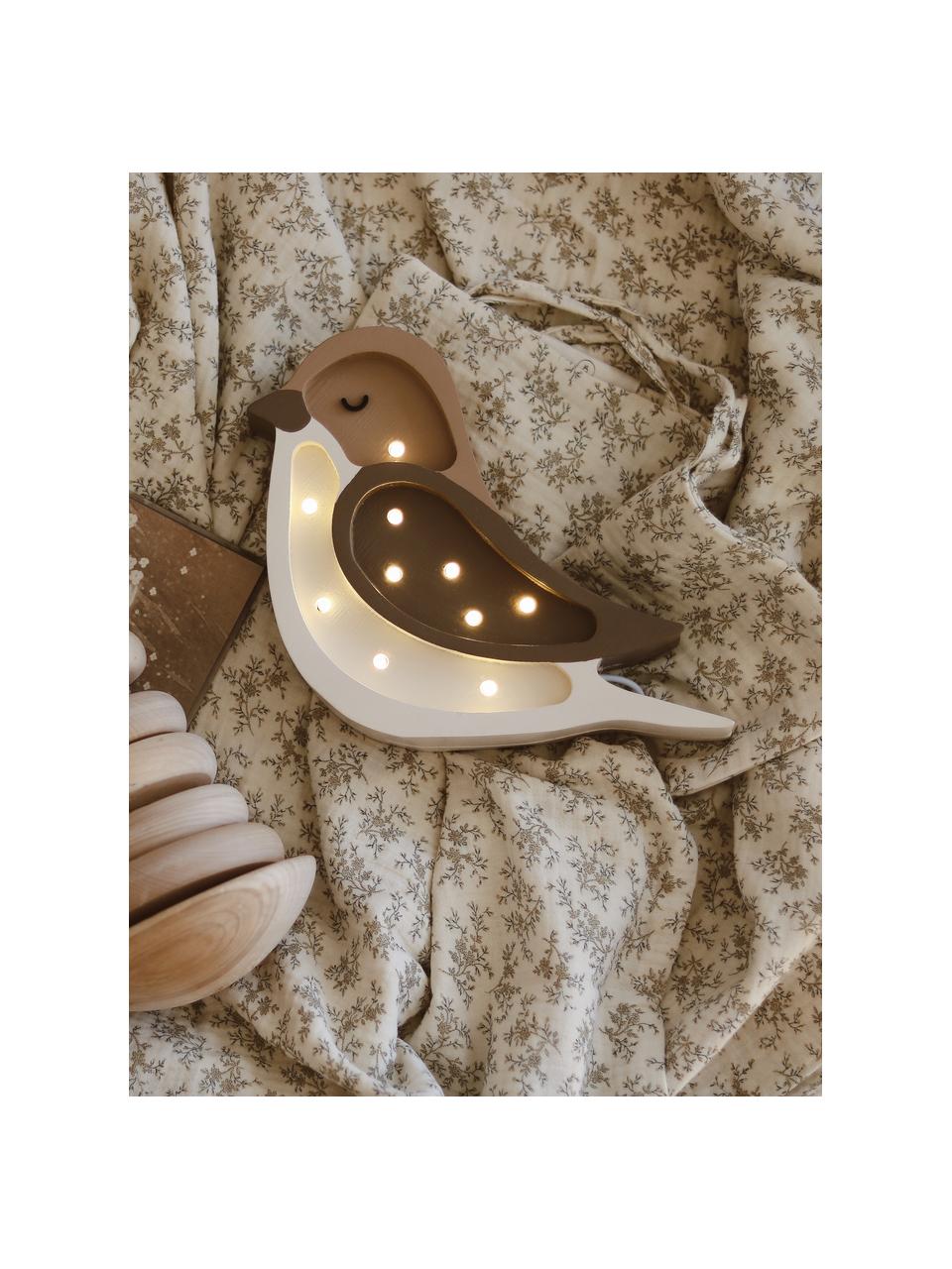 Handgefertigte LED-Kinderzimmerlampe Bird Mini mit Timerfunktion und Fernbedienung, dimmbar, Kiefernholz, lackiert

Dieses Produkt wird aus nachhaltig gewonnenem, FSC®-zertifiziertem Holz gefertigt., Taupe, Beige, Weiss, B 18 x H 20 cm