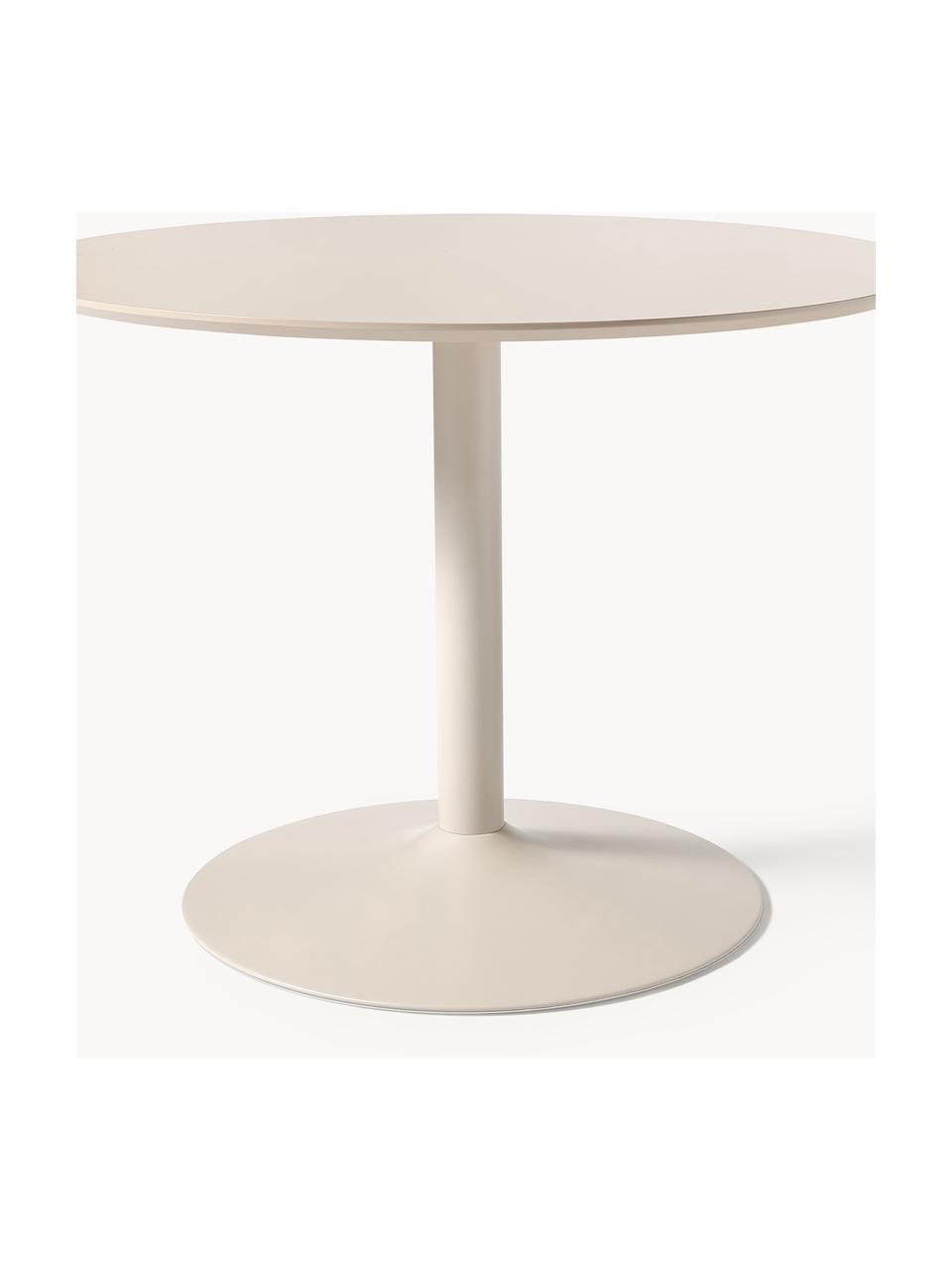 Mesa de comedor redonda Menorca, tamaños diferentes, Tablero: tablero de fibras de dens, Beige, Ø 100 cm