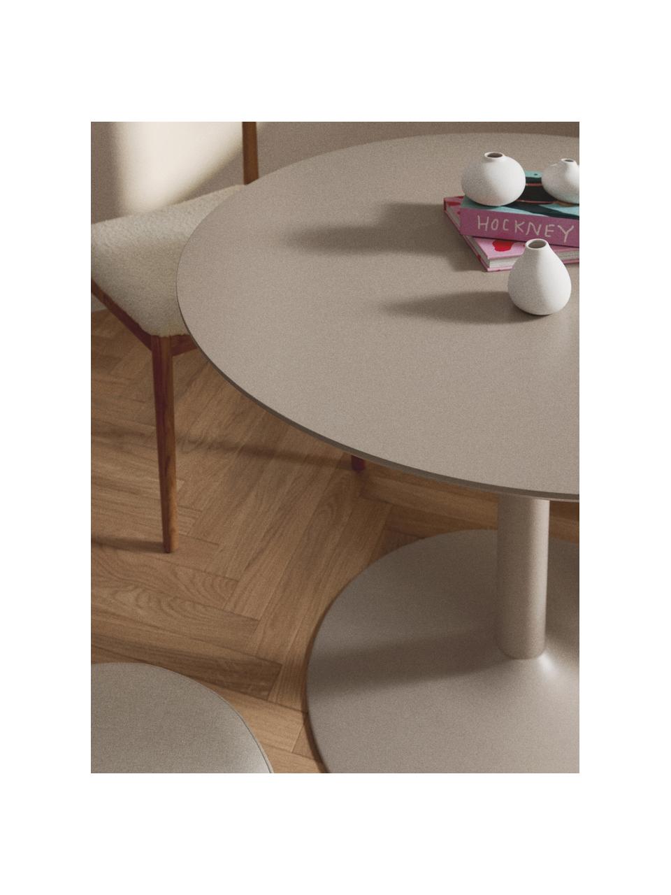 Table ronde Menorca, tailles variées, Beige, Ø 100 cm