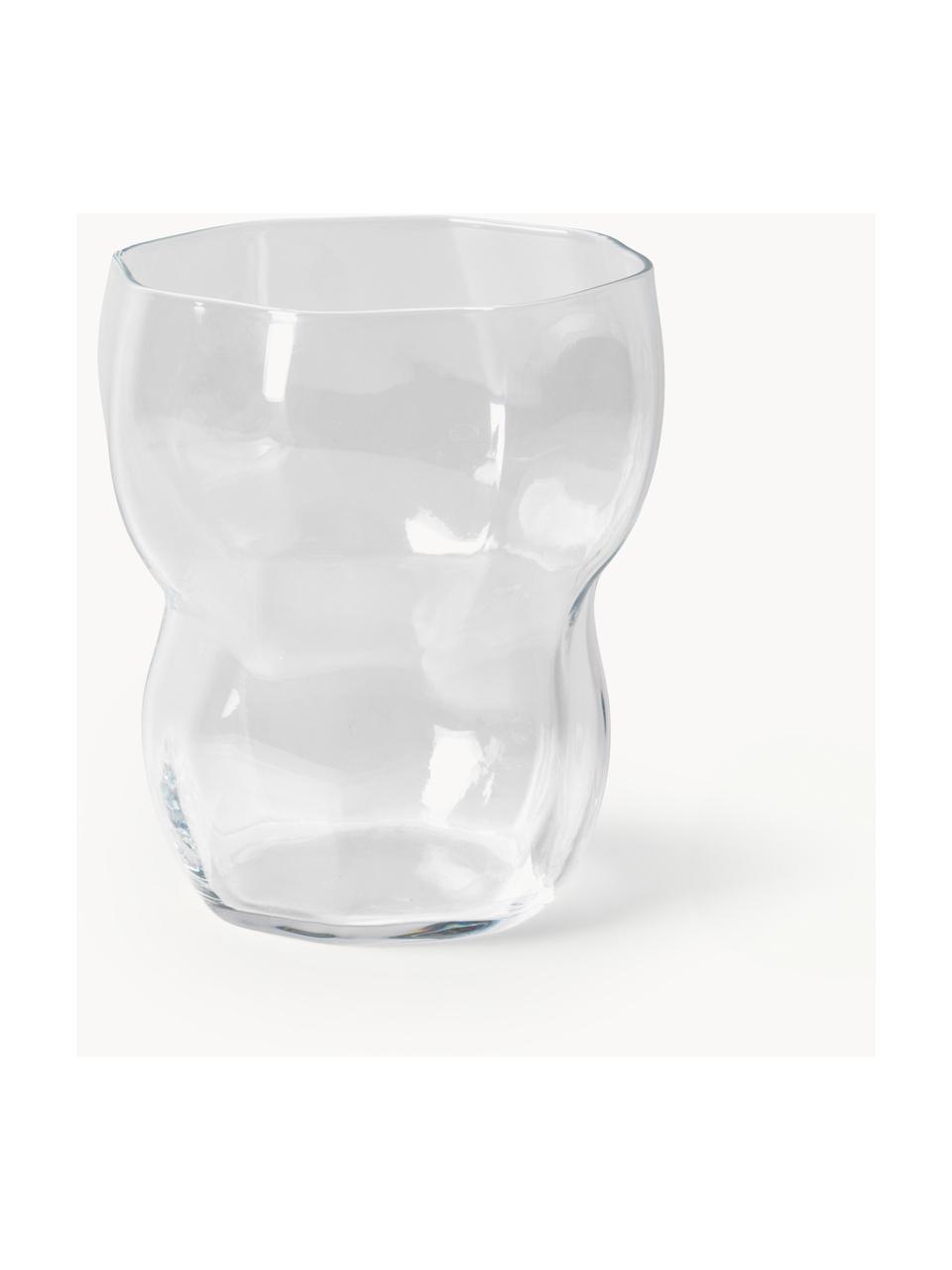 Mundgeblasene Wassergläser Limfjord, 4 Stück, Glas, mundgeblasen, Transparent, Ø 9 x H 11 cm, 350 ml