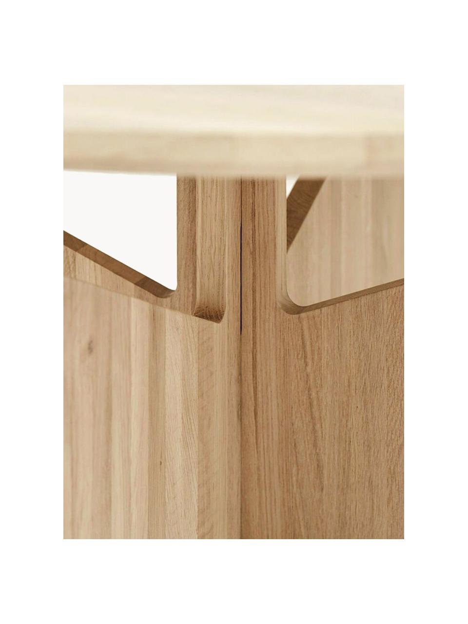 Okrúhly konferenčný stolík z dubového dreva Future, Masívne dubové drevo, s FSC certifikátom, Dubové drevo, Ø 52 cm