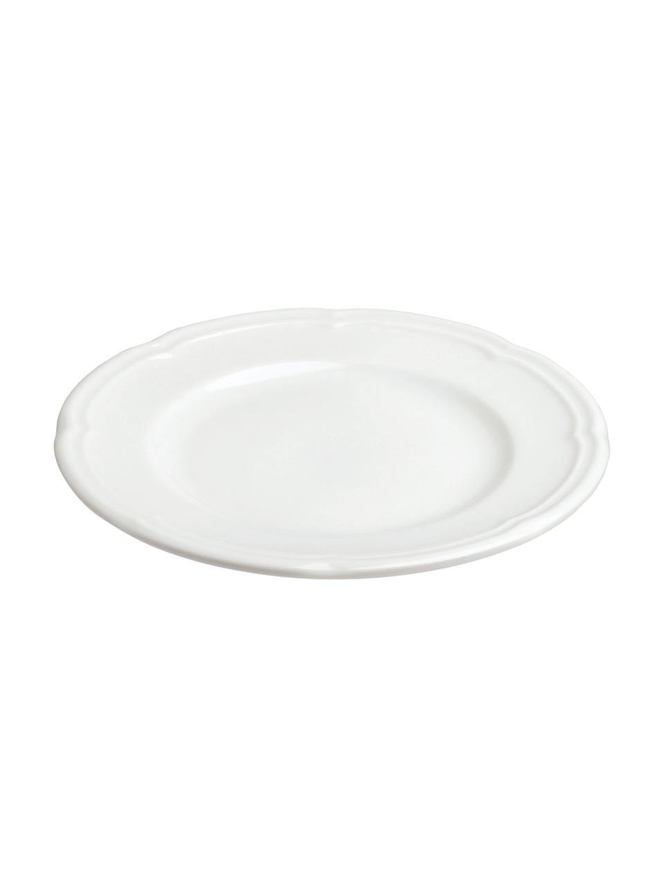 Raňajkový tanier z porcelánu Ouverture, 6 ks, Porcelán, Biela, Ø 16 cm