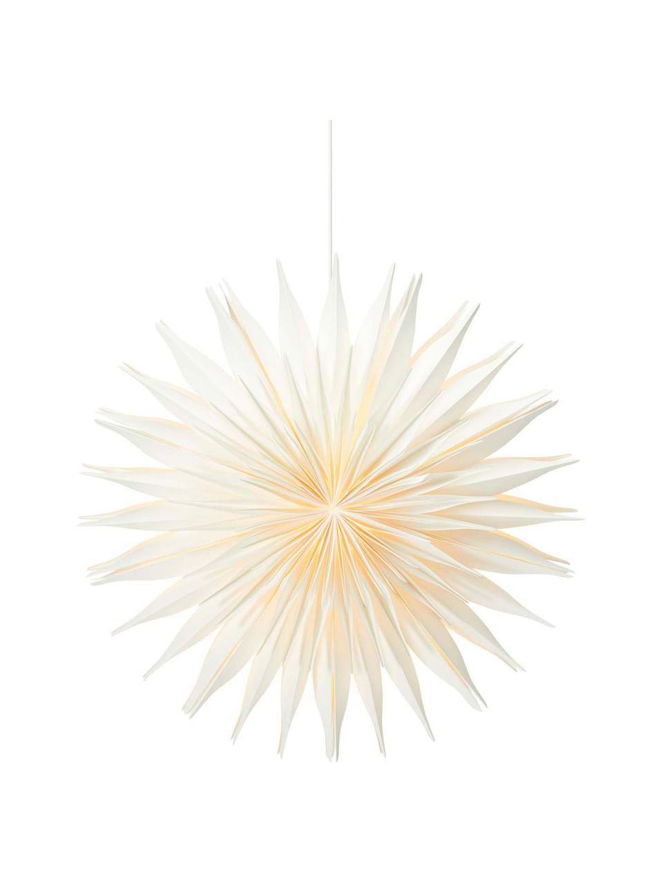 Estrella de Navidad Lovisa, Papel, Blanco, Ø 60 cm