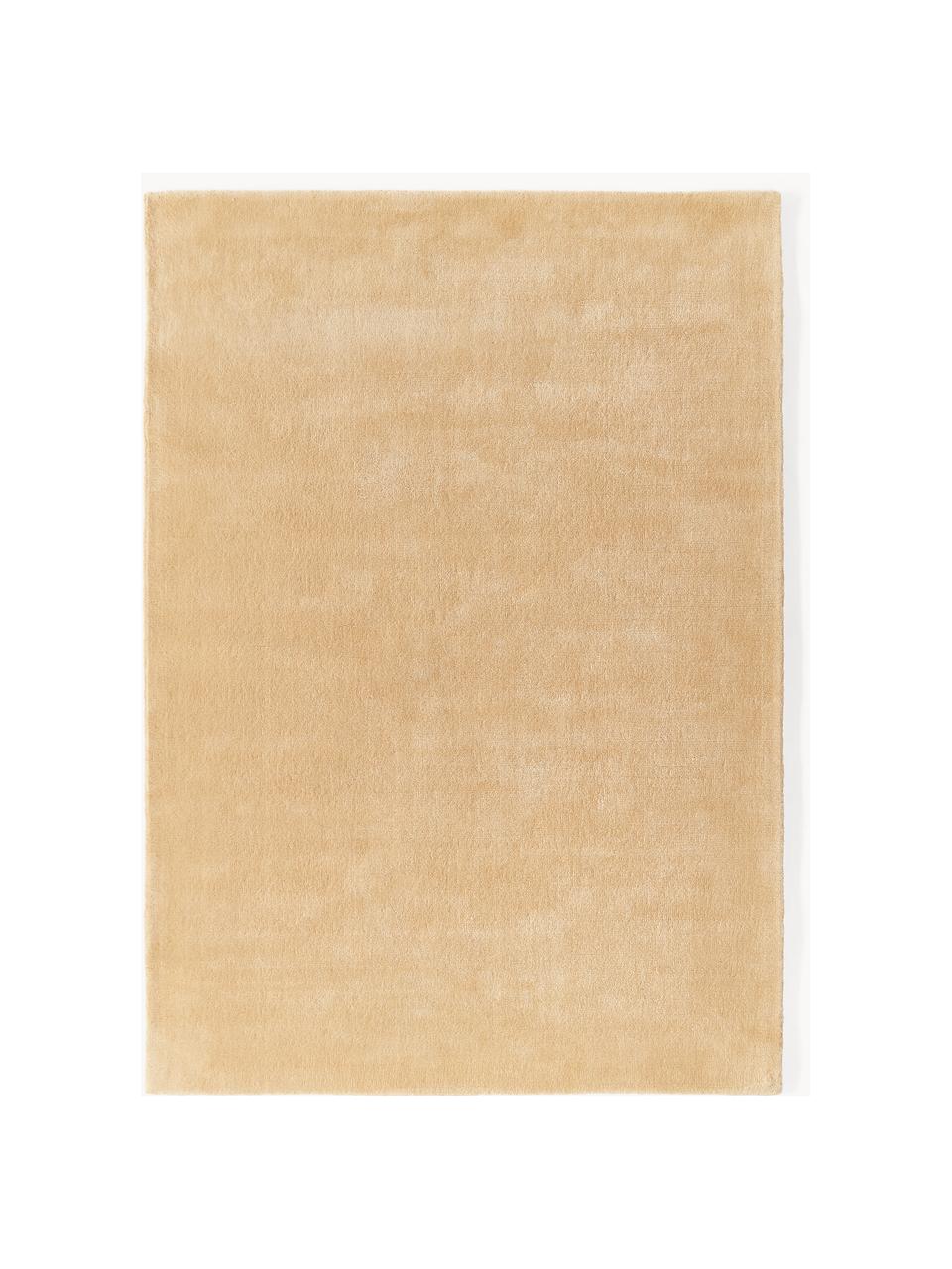 Handgewebter Wollteppich Zayne, Flor: 100 % Wolle, RWS-zertifiz, Hellbeige, B 80 x L 150 cm (Grösse XS)