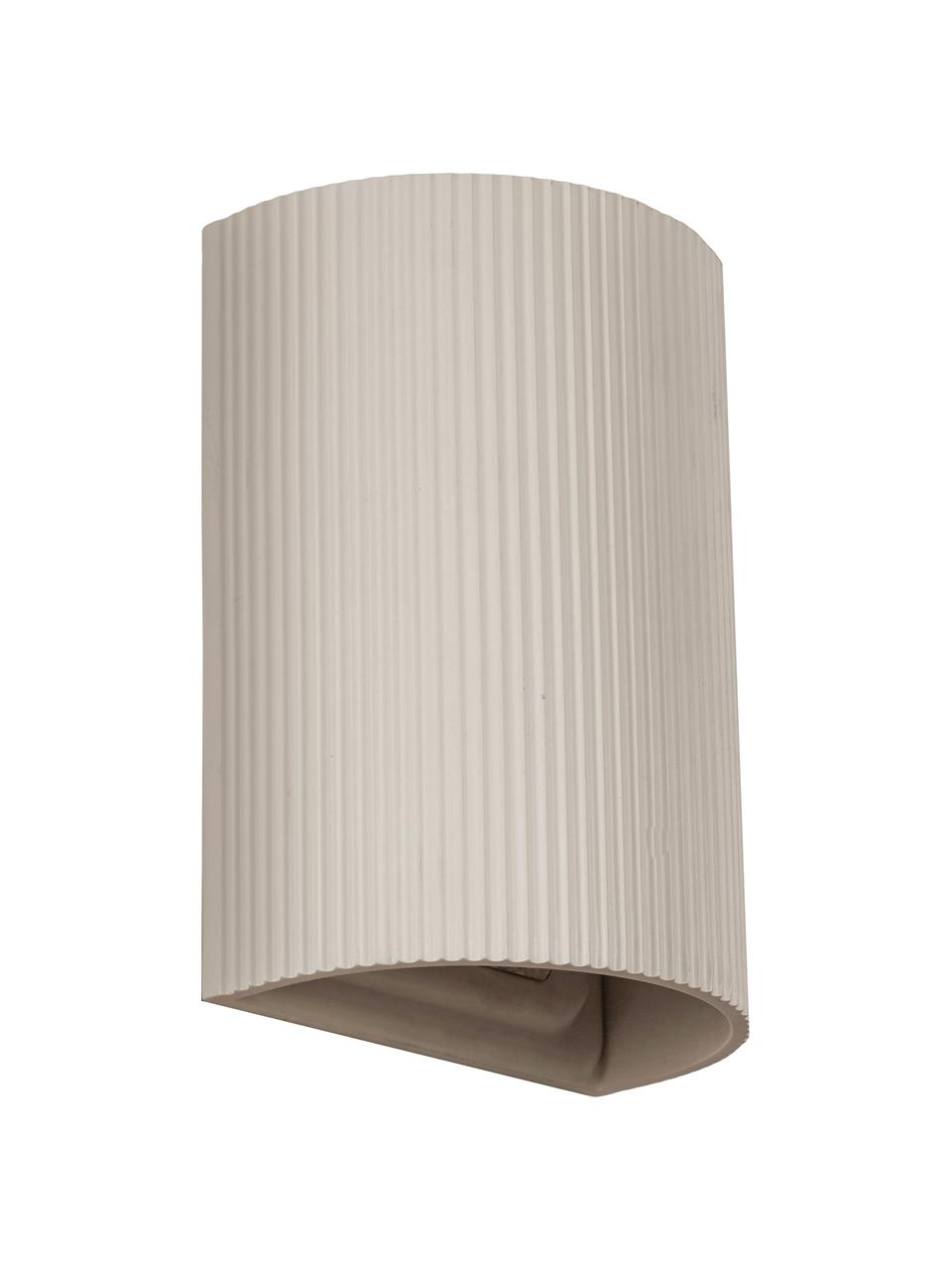 Nástenná lampa Hilko, Béžová, Š 19 x V 25 cm