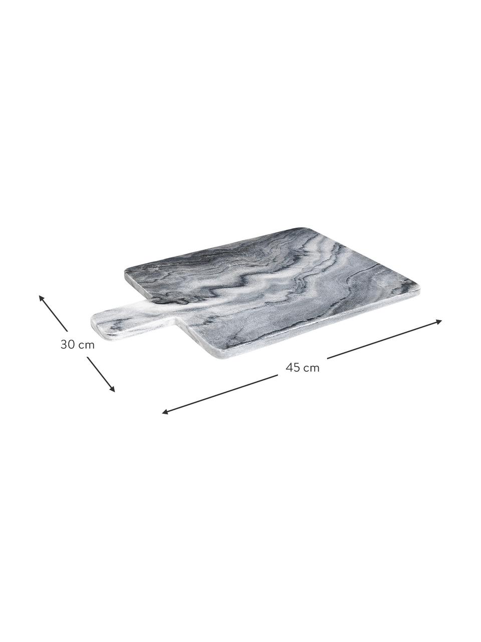 Deska do krojenia z marmuru Adam, Marmur, Szary, D 45 x S 30 cm
