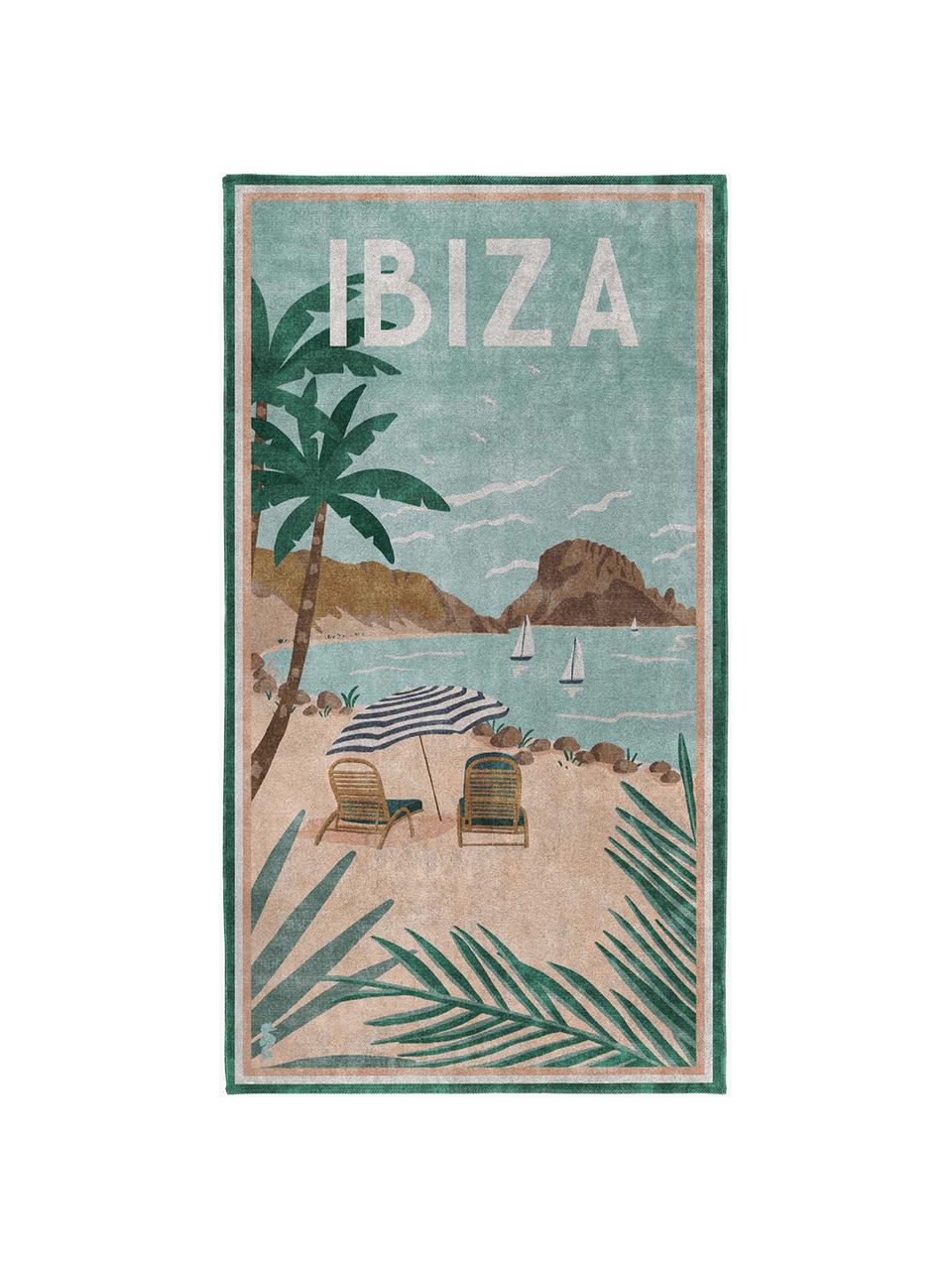 Ręcznik plażowy Ibiza, Wielobarwny, S 90 x D 170 cm