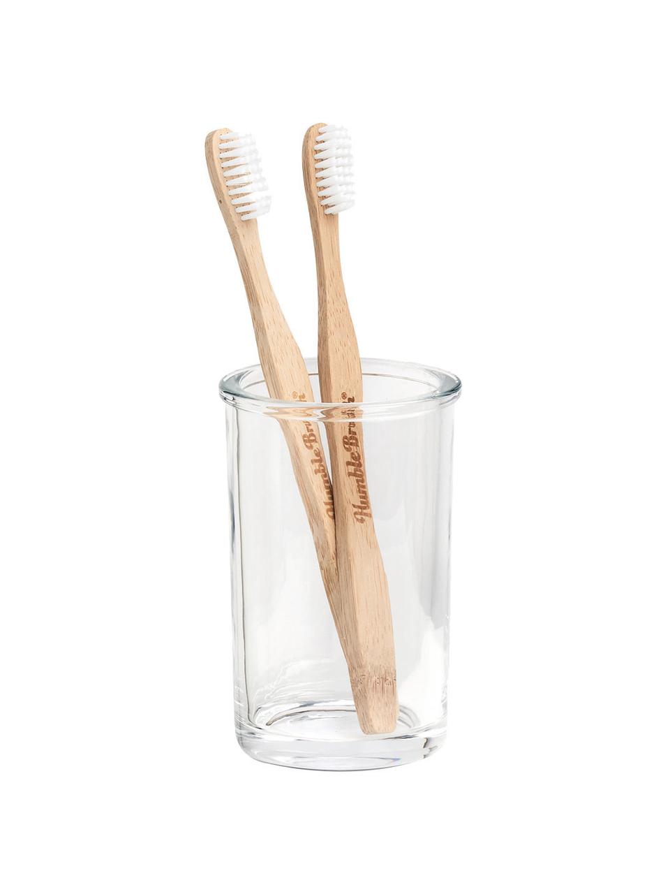 Porte-brosse à dents Clear, Verre, Transparent, Ø 7 x haut. 11 cm