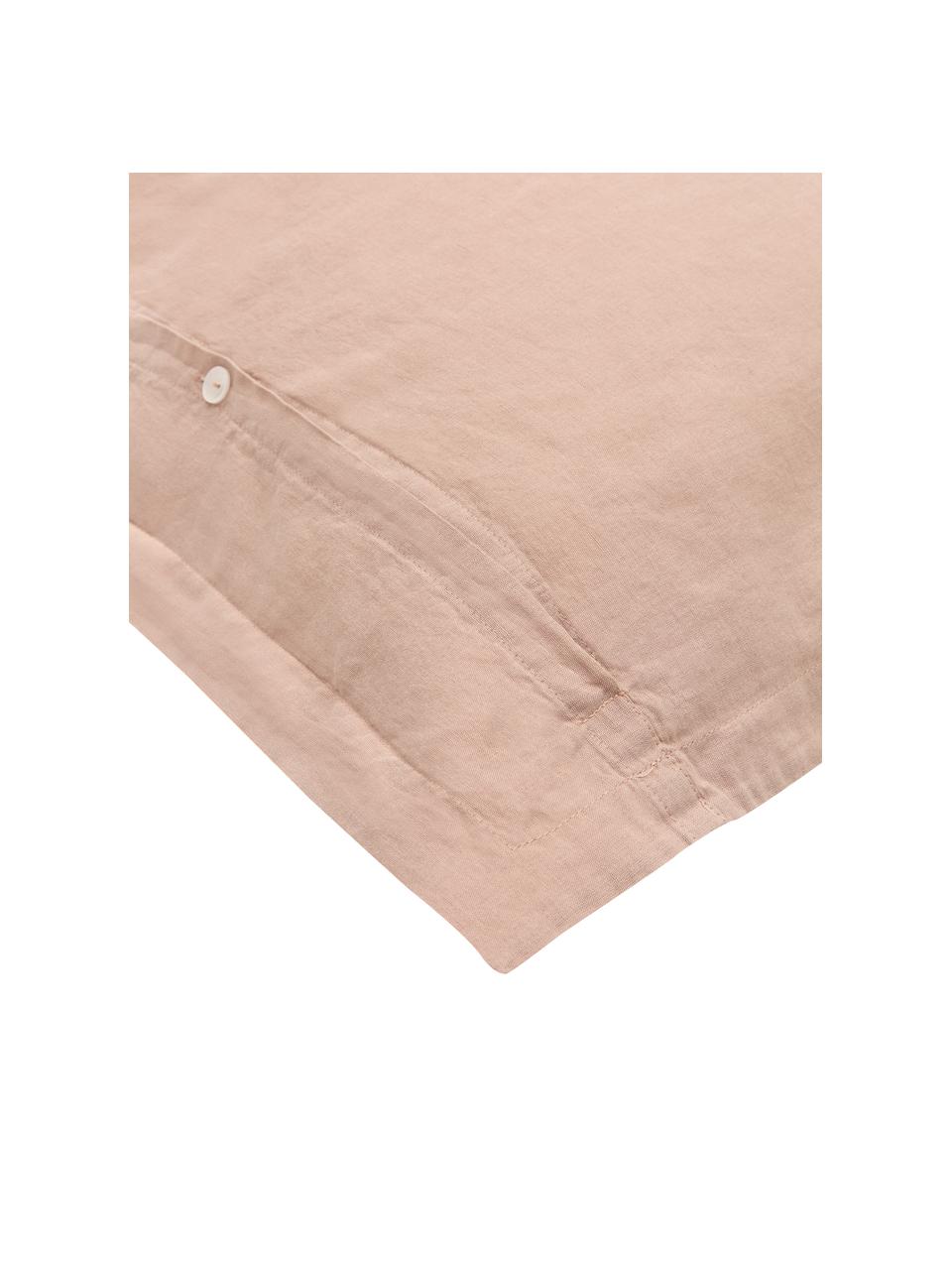 Taies d'oreiller en lin délavé rose Nature, 2 pièces, Composé pour moitié de lin
(52 % lin, 48 % coton) 

Densité 108 fils au pouce carré, qualité standard

Le lin mélangé offre un toucher naturel et un aspect délavé original. Le lin absorbe jusqu'à 35 % d'humidité et échange cette humidité avec l'air ambiant. Il sèche très rapidement et offre un agréable effet rafraîchissant les nuits d'été. Sa résistance élevée au accrocs lui confère robustesse et longévité, Vieux rose, larg. 50 x long. 70 cm