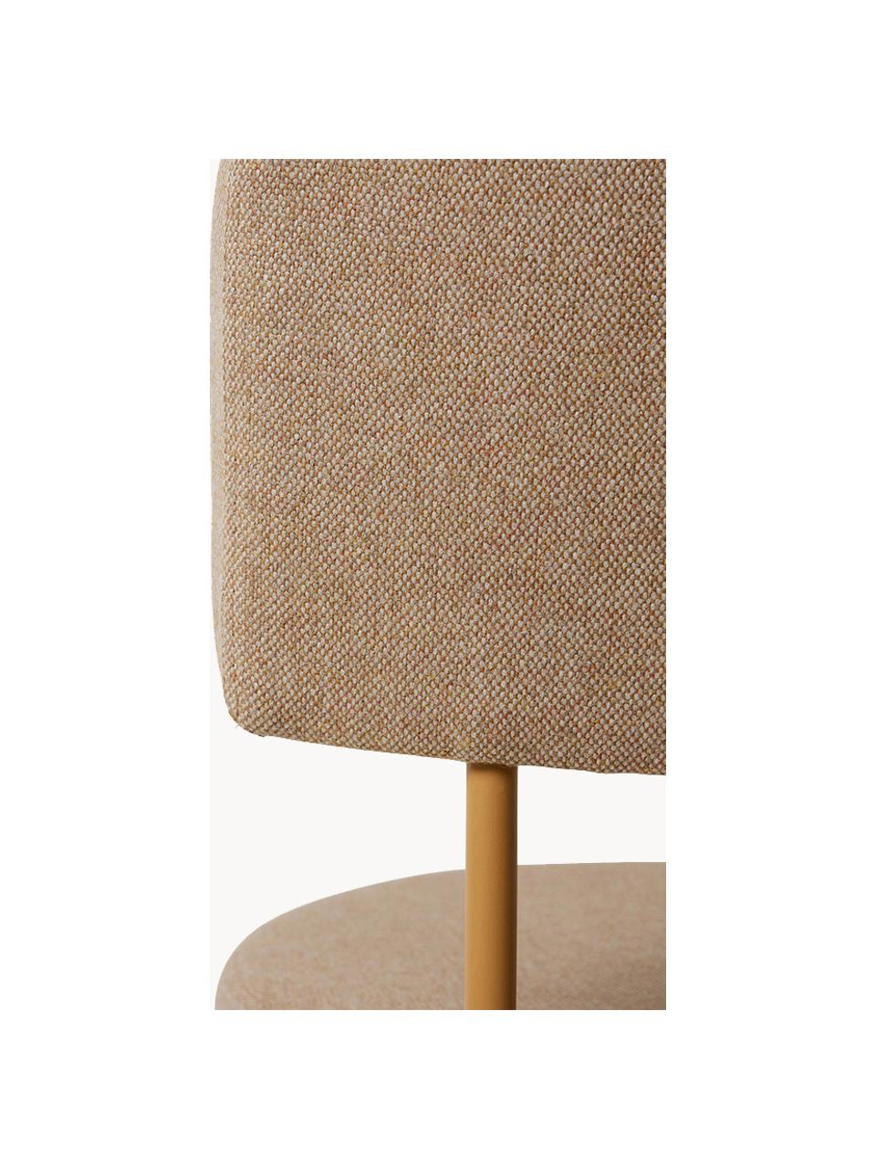 Chaise rembourrée Sedia, Tissu beige, larg. 46 x prof. 54 cm