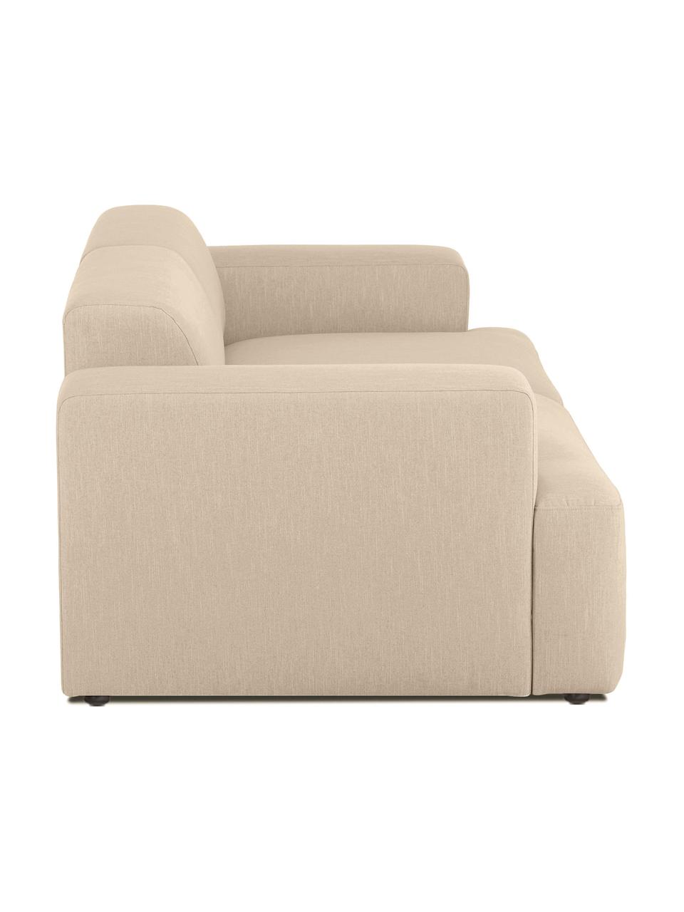 Sofá Melva (3 plazas), Tapizado: 100% poliéster Alta resis, Estructura: madera de pino maciza, ce, Patas: plástico, Tejido beige oscuro, An 238 x F 101 cm
