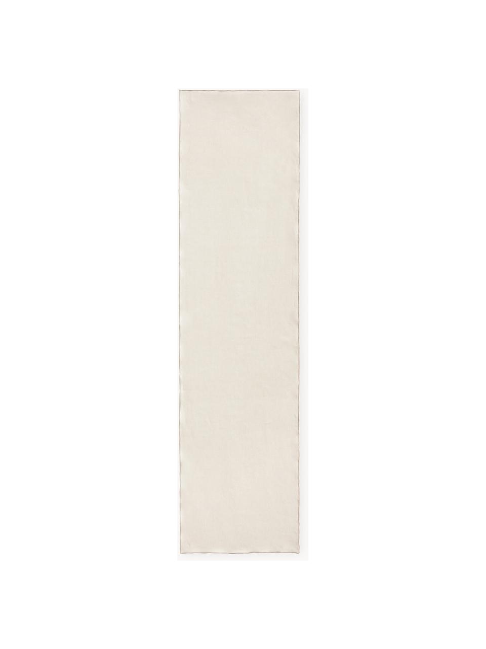 Bieżnik z lnu Kennedy, 100% len prany z certyfikatem European Flax, Złamana biel, S 40 x D 150 cm