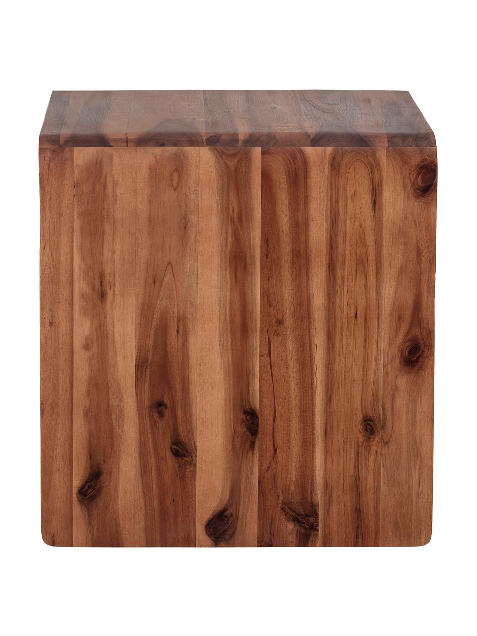 Nachttisch Hassel aus Akazienholz, Akazienholz, Akazienholz, B 38 x T 38 cm