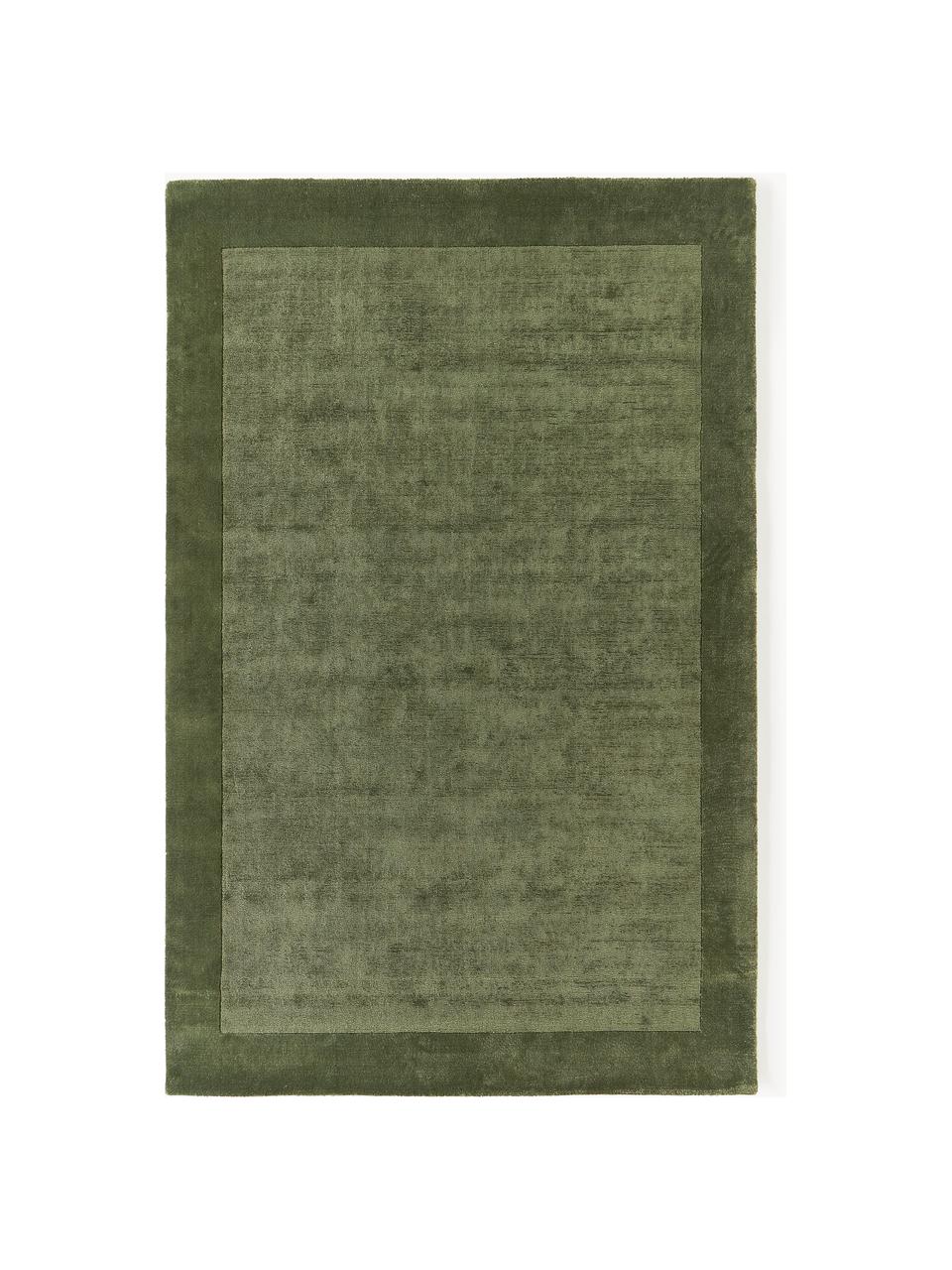 Koberec s nízkym vlasom Kari, 100 % polyester s certifikátom GRS, Odtiene zelenej, Š 80 x D 150 cm (veľkosť XS)