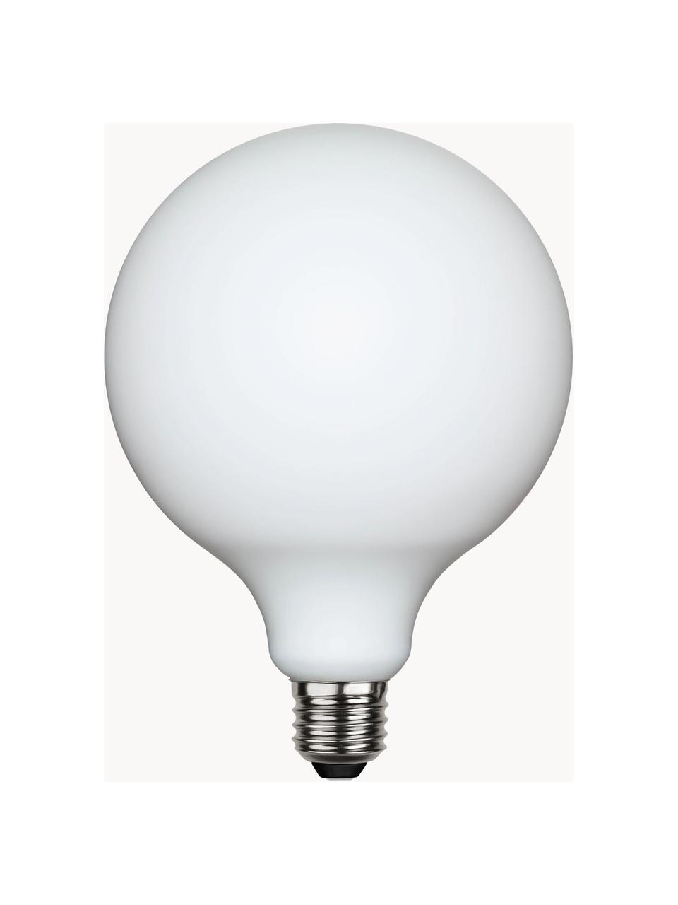 Lampadina E27, luce regolabile, bianco caldo, 1 pz, Lampadina: vetro, Base lampadina: alluminio, Bianco, Ø 8 x Alt. 12 cm